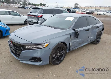 2021 Honda Accord Sport из США, поврежденный, VIN 1HGCV1F35MA014077